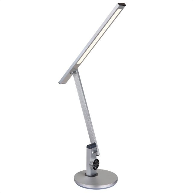 LED Tischleuchte, Alu gebürstet