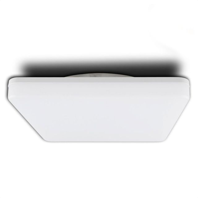 LED Wand/Deckenleuchte, weiß, 24W, eckig, ColorSwitch 3000/4000K, IP54, mit HF-Bewegungssensor