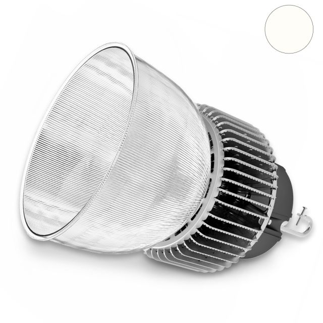 LED Hallenleuchte RS 150W inkl- PC-Reflektor 70°- neutralweiss- 1-10V dimmbar