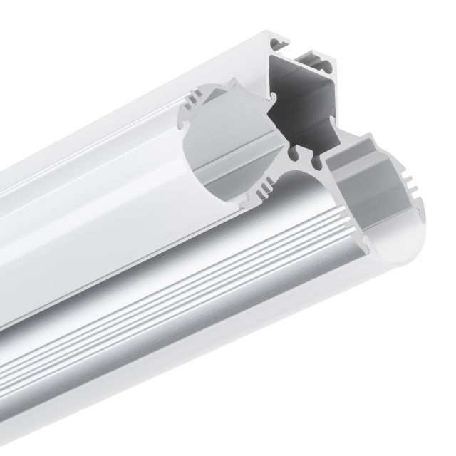 LED Aufhängesystem Hängeleuchte Double- Cover- Tunnel und Endkappen- 2 Meter