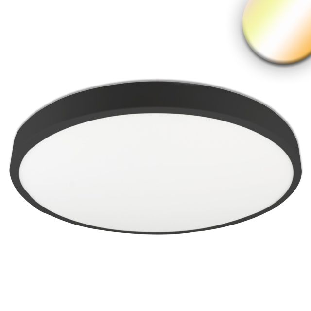 LED Deckenleuchte Pro, schwarz, 36W, rund, ColorSwitch 2700/3000/4000K, dimmbar