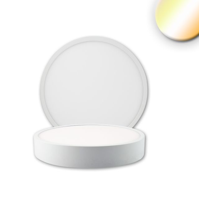 LED Deckenleuchte Pro, weiß, 8W, rund, ColorSwitch 2700/3000/4000K, dimmbar
