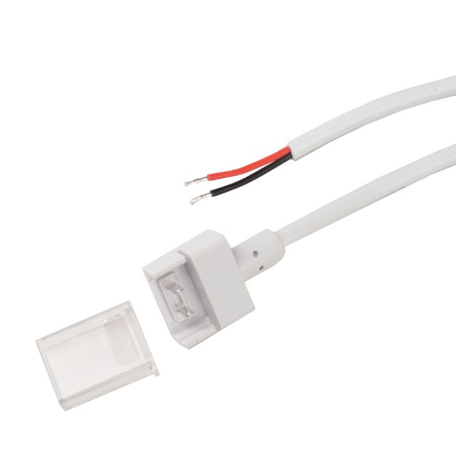 Clip-Kabelanschluss, 200cm, 2-polig, IP68, für 12mm breite LED Streifen