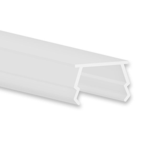 Abdeckung 27, opal/satiniert, 300cm, für Trockenbauprofile Planar, Single -, Double Curve