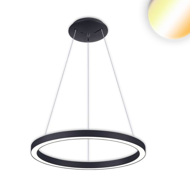 LED Hängeleuchte Ring580, schwarz, 48W, rund, ColorSwitch 3000/3500/4000K, dimmbar