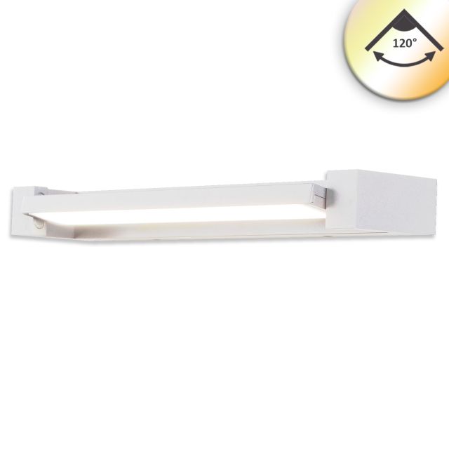 LED Wand/Spiegelleuchte schwenkbar, weiß, 20W, ColorSwitch 2700/3000/4000K