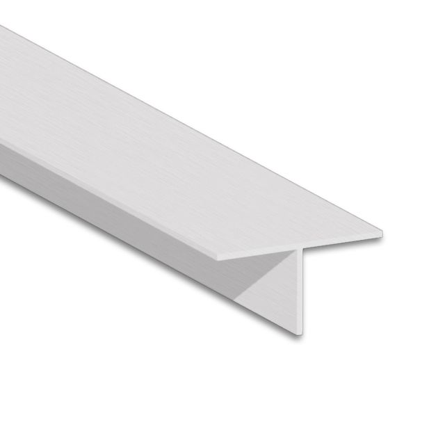 LED Trockenbauprofil T-Profil12, Aluminium weiß RAL 9003, 200cm