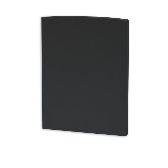 Endkappe EC144B schwarz, mit Lichtfalle, für Lampe30, - Up&Down, 2 STK, inkl. Schrauben