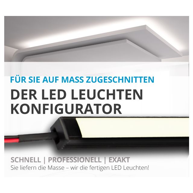 LED Leuchte konfigurierbar 24V, 10W/120 LED pro Meter, IP20, CRI90 , warmweiß