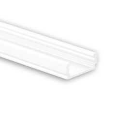 LED Aufbauprofil MINI 12 Aluminium pulverbeschichtet weiß RAL 9010, 200cm