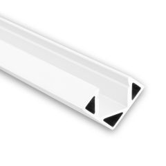 LED Eckprofil MINI 11 Aluminium pulverbeschichtet weiss, 200cm