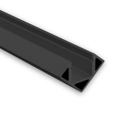 Profi LED Eckprofil Mini 11 schwarz, Aluminium pulverbeschichtet, 200cm