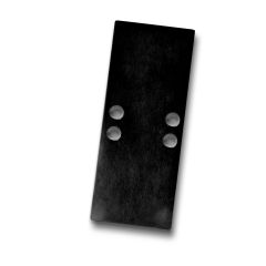 Endkappe EC66 Aluminium schwarz für Profil Doppelseitig , 2 STK, inkl. Schrauben
