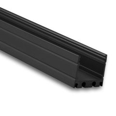 LED Aufbauprofil MAXI 16 Aluminium schwarz eloxiert, 200cm