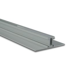 LED Leuchtenprofil Doppelseitig Aluminium pulverbeschichtet silber, 200cm