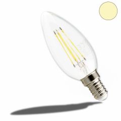 Retro E14 LED Kerze, 4 Watt, klar, warmweiß, dimmbar