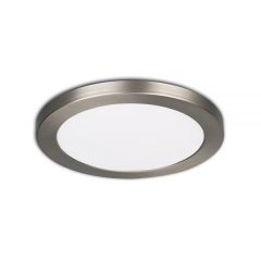 LED Leuchte Slim Einbau/Aufbau 6W, 3000K|3500k|4000K weiss o.nickel gebürst