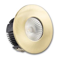 LED Einbaustrahler IP65 für GU10 Leuchtmittel inkl. Cover rund, gold