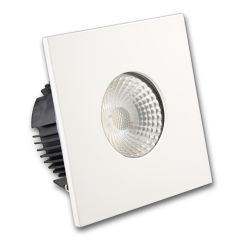 LED Einbaustrahler IP65 für GU10 Leuchtmittel inkl. Cover eckig, weiss