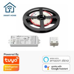 LED SMART HOME Streifen 2M SET, warmweiss, 12V, 4,8W/m inkl. Trafo + WIFI TUYA Controller