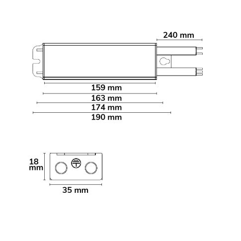 IP LED Trafo IP65  30W 24V