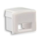 Endkappe EC5 für Aufbauprofil Midi 12 mit Kabeldurchführung, 1 STK