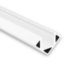 LED Eckprofil MINI 11 Aluminium pulverbeschichtet weiss, 200cm