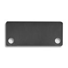 Endkappe EC43B Alu für Auf-/Einbauprofil Mini 24 flach, 2 STK, inkl. Schrauben