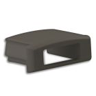 Endkappe EC2B schwarz für Aufbauprofil Mini 12, mit Kabeldurchführung, 1 STK