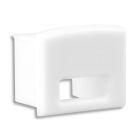 Endkappe EC11W weiss für Aufbauprofil Maxi 12, mit Kabeldurchführung, 1 STK