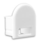 Endkappe EC14W weiss für Aufbauprofil Maxi 12, mit Kabeldurchführung, 1 STK