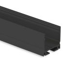 LED Aufbauprofil MAXI 16 Aluminium schwarz eloxiert, 200cm
