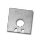 Endkappe EC 59 Aluminium für Profil MAX 16 mit Kabeldurchführung, 2 STK, inkl. S