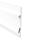 LED Trockenbauprofil Single Curve, Aluminium weiß RAL 9010, 200cm