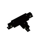 3-PH S1 T-Verbinder, N-Leiter links, Schutzleiter rechts, schwarz