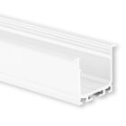 LED Einbauprofil Maxi24, Aluminium weiß RAL 9010, 200cm