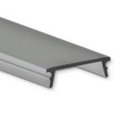 Abdeckung 42 schwarz/matt, 200cm, für Aufbauprofil Maxi16