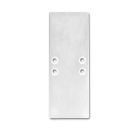 Endkappe EC66, Aluminium silber, für Leuchtenprofil Doppelseitig, 2 STK, inkl. Schrauben
