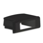 Endkappe EC76 schwarz, mit Kabeldurchführung, für Aufbauprofil Mini14 S, 1 STK