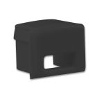 Endkappe EC78 schwarz, mit Kabeldurchführung, für Aufbauprofil Mini12 S, 1 STK