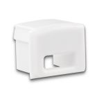 Endkappe EC78 weiß, mit Kabeldurchführung, für Aufbauprofil Mini12 S, 1 STK