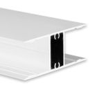 LED Leuchtenprofil Hide Two Up&Down, Aluminium weiß RAL 9003, 200cm