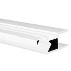 LED Leuchtenprofil Hide Three, Aluminium weiß RAL 9003, 200cm