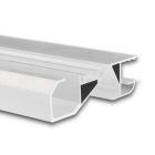 LED Sockelleistenprofil Hide Low, Aluminium weiß RAL 9003, 200cm
