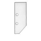 Endkappe EC92 weiß, für Leuchtenprofil Hide Three, 2 STK, inkl. Schrauben