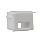 Endkappe EC8 weiß, mit Kabeldurchführung, für Einbauprofil Midi12, 1 STK