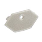 Endkappe EC215, mit Kabeldurchführung, für Trockenbauprofil Inneneck, 1 STK