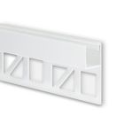 LED Fliesenprofil Wand10, Aluminium weiß RAL 9003, 200cm