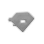 Endkappe EC97, mit Kabeldurchführung, für Eckprofil Mini11n, 1 STK