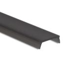 Abdeckung 52 schwarz/matt, 200cm, für Aufbau-/Eckprofile Mini11 Flach, Mini11